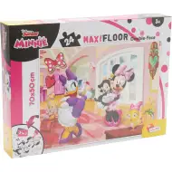 Minnie myš 2 v 1 maxi 24-dielne puzzle a omaľovánka 70x50 cm - Lisciani