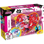 Minnie myš 2 v 1, puzzle so 108 dielikmi a omaľovánka 70x50 cm – Lisciani