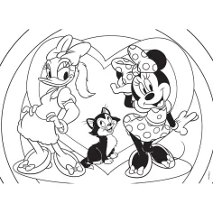 Minnie myš 2 v 1, puzzle so 108 dielikmi a omaľovánka 70x50 cm – Lisciani obrázok 2