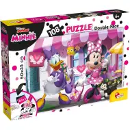 Minnie myška 2 v 1 108-dielne puzzle a omaľovánka 50x35 cm - Lisciani