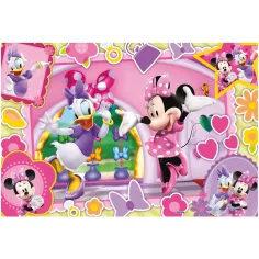 Minnie myška 2 v 1, 60-dielne puzzle a omaľovánka 50x35 cm – Lisciani obrázok 2