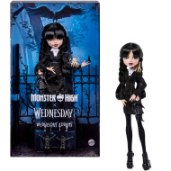 Monster High x Wednesday – bábika Wednesday Addams s doplnkami – Mattel