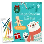 Móra: Kniha omaľovánok Ľadový medveď a priatelia s farebnými ceruzkami