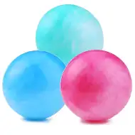 Mramorový vzor gumených loptičiek v rôznych variantoch, 23 cm.