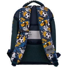 Luna: Must Team Futbal zaoblená 3-priehradková školská taška, batoh 32x18x43 cm obrázok 2