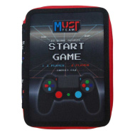 Must: Disney Gamer viacposchodový naplnený penál 15 x 5 x 21 cm