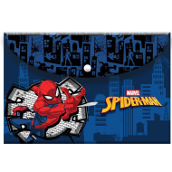 Must: S motívom Spider-Mana, mapa so zapínaním na patent, veľkosť A4