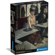 Múzejná zbierka: Edgar Degas - V kaviarni 1000-dielne puzzle s plagátom - Clementoni