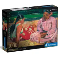 Múzejná zbierka: Gauguin - Tahitské ženy na pláži 1000-dielne puzzle s plagátom - Clementoni