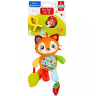 Na cestách plyšová líška s hryzadlom - Clementoni