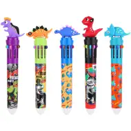 Nebulo: 10-farebné guľôčkové pero Baby dinosaurus dizajn, rôzne druhy, 1 ks