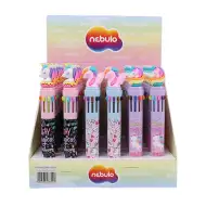 Nebulo: 10-farebné guľôčkové pero Unikornis dizajn rôzne 1ks