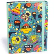 Nebulo: Box na zošit formátu A/5 so zábavným vzorom príšeriek
