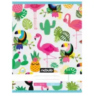 Nebulo: Flamingo a Tukan hladký zošit A4 80-32