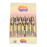 Nebulo: Gélové pero s pandou, stláčacie, vymazateľné, rôzne druhy, 1 ks