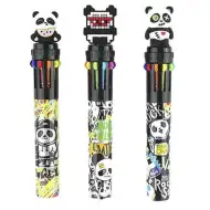 Nebulo: Guľôčkové pero s 10 farbami, dizajn Panda, rôzne druhy, 1 ks
