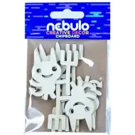 Nebulo: Kartónová dekorácia čerti, sada 6 ks