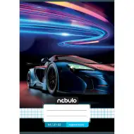 Nebulo: Kockovaný zošit s motívom neónového auta A/5 27-32