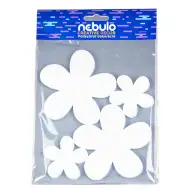 Nebulo: Kvety polystyrénová dekorácia 4 ks sada