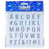 Nebulo: Písmená plastová šablóna