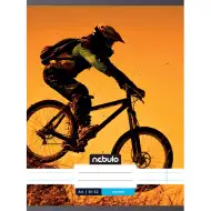 Nebulo: Zošit A/4 81-32 linajkovaný so zošitovou väzbou s motívom cyklistu