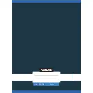 Nebulo: Zošit A4, 80 strán, linajkovaný, grafitovo modrej farby, zošívaný