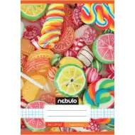 Nebulo: Zošit formátu A5 s kockovaným vzorom a motívom cukríkov 27-32