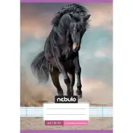 Nebulo: Zošit pre 2. ročník linajkový A5 16-32 s roztomilým vzorom - Kôň