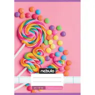 Nebulo: Zošit pre 3. ročník s linajkami A5 12-32 Roztomilé vzory - Cukríky