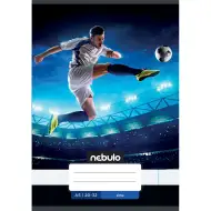 Nebulo: Zošit s hladkým povrchom A5, 20-32 strán, s motívom futbalistu