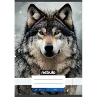 Nebulo: Zošit s hladkým povrchom A5, 20-32 strán, s motívom vlka