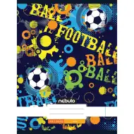 Nebulo: Zošit s hladkým vzorom futbalovej lopty, zošit 80-32 A/4, šitý