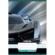 Nebulo: Zošit s krúžkovým viazaním, s motívom športového auta s kockovaným vzorom, 27-32, A/5