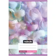 Nebulo: Zošit s linajkami s pierkovým vzorom, zošit na 4. ročník, formát A5, 21-32, zošit so zošívanou väzbou