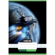 Nebulo: Zošit s motívom vesmírnej rakety, linajkový, zošit pre 4. ročník, 21-32, formát A5, zošit s zošívanou väzbou