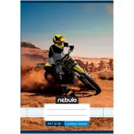 Nebulo: Zošita s motívom cross motocyklistu v púšti pre 3. ročník, linajkový, formát A5, 12-32