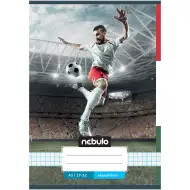 Nebulo: Zošívaný futbalový zošit HUN vzor kockovaný 27-32 A/5