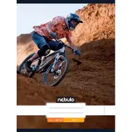 Nebulo: Zošívaný hladký zošit s cyklistickým motívom 80-32 A/4