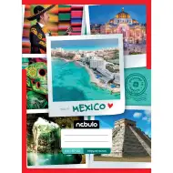 Nebulo: Zošívaný štvorčekový zošit s mexickým motívom 87-32 A/4