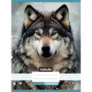 Nebulo: Zošívaný štvorčekový zošit s motívom vlka 87-32 A/4
