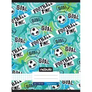 Nebulo: Zošívaný štvorčekový zošit s nápisom Football time 87-32 A/4