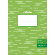 Nebulo: zošit zošívaný, hladký, 20-32 listový, A5