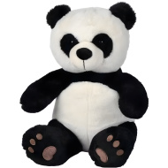 Nicotoy: Sediaca plyšová panda 33 cm - Simba Toys