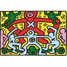 Novo Art: Keith Haring - Obraz bez názvu 1000 kusov puzzle - Clementoni obrázok 2