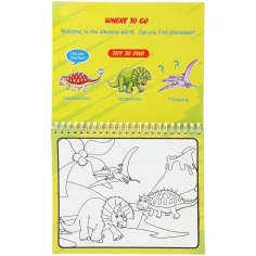 Omaľovánka s vodovými farbami – Dinosaury obrázok 3