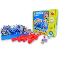 Pamäťová hra s rybami a rybárskymi prútmi