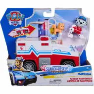 Paw Patrol: Search &amp; Rescue autíčko na spätné natiahnutie s figúrkou Marshalla – Spin Master