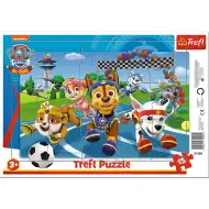 Paw Patrol: Športové dobrodružstvo 15-dielne rámové puzzle - Trefl