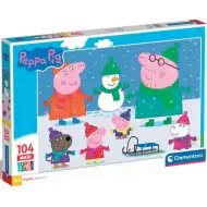 Peppa Pig 104-dielna maxi supercolor puzzle - Clementoni