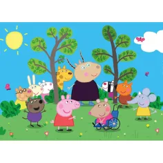 Peppa Pig a priatelia 24-dielna maxi supercolor puzzle - Clementoni obrázok 2